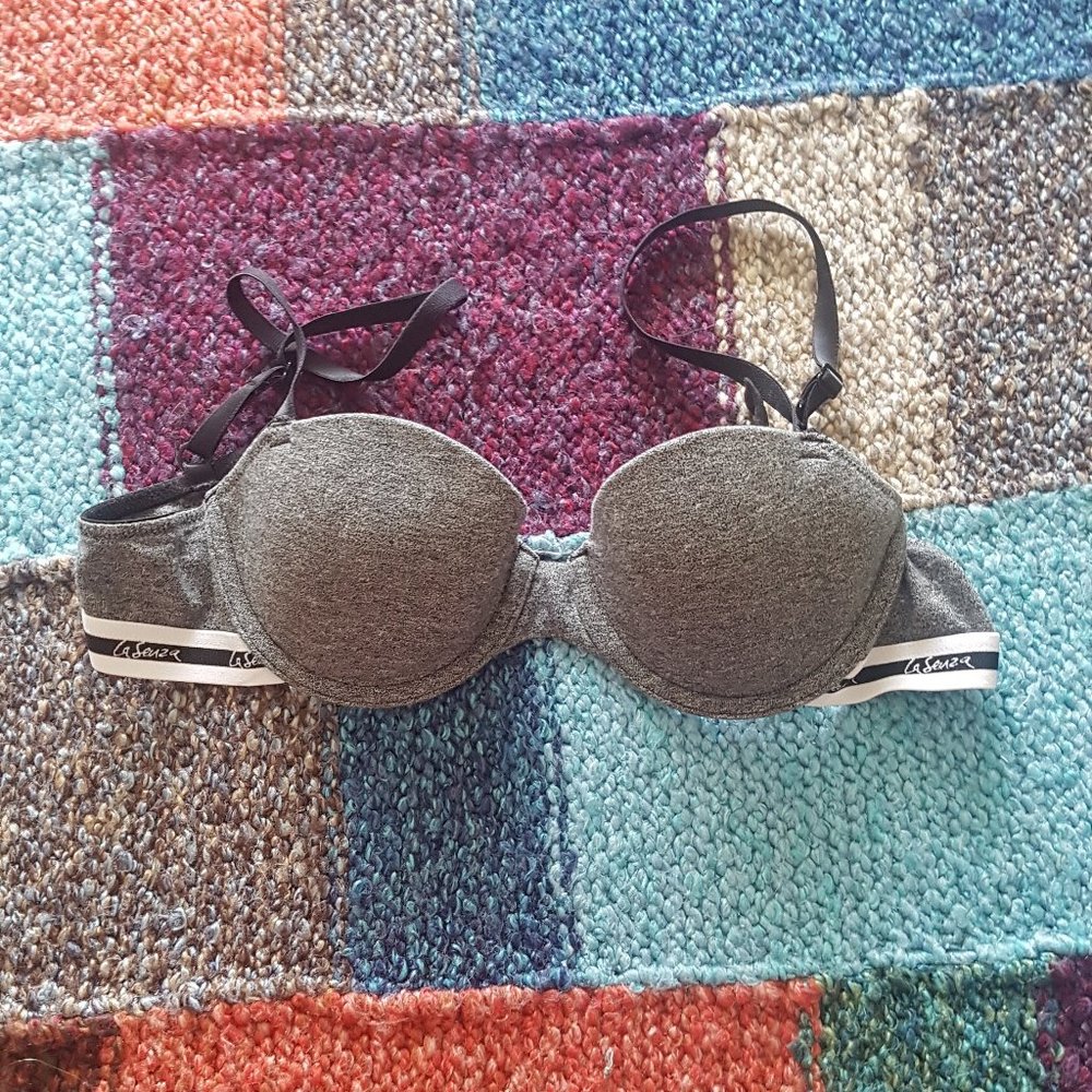 La Senza Gray, Black and White Bra 34A